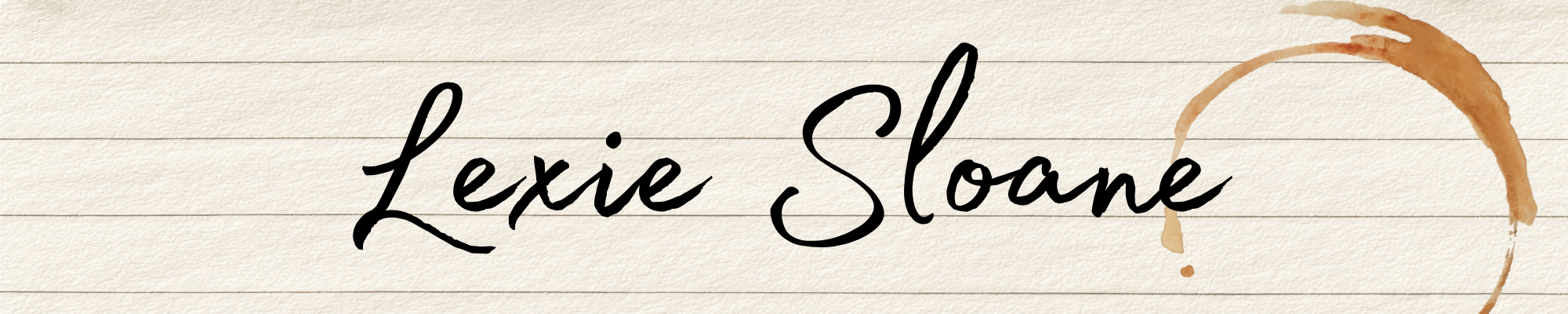 Lexie Sloane Website Banner